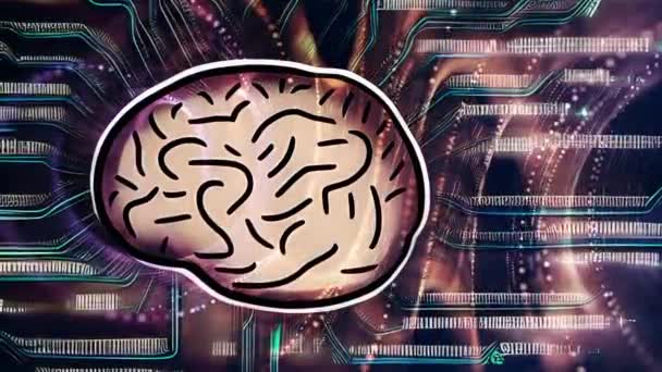 Interface intelligence artificielle cerveau-ordinateur  - Séquence, vidéo