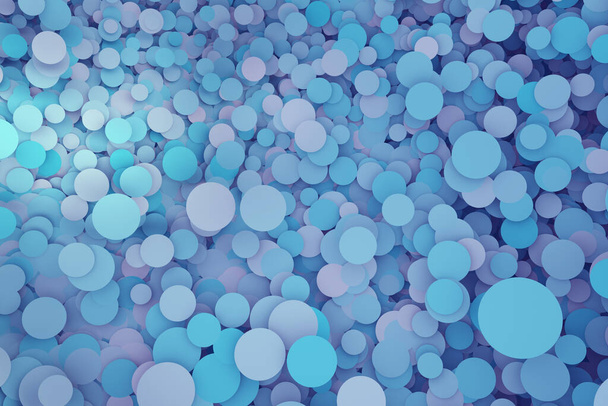Абстрактне випадкове положення синього градієнтного кола мозаїчного фону. Технологія 3d ілюстрація
 - Фото, зображення