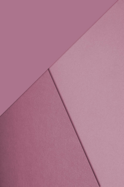 χαρτί κομμένο ροζ και μωβ φόντο. ελάχιστο γεωμετρικό μοτίβο. - Φωτογραφία, εικόνα