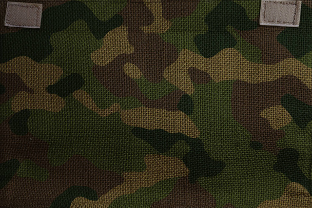 army military camouflage tarp mesh , camo canvas fabric pattern - Photo, Image