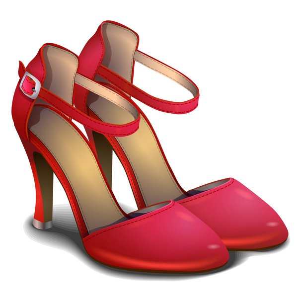 chaussures rouge vif - Vecteur, image