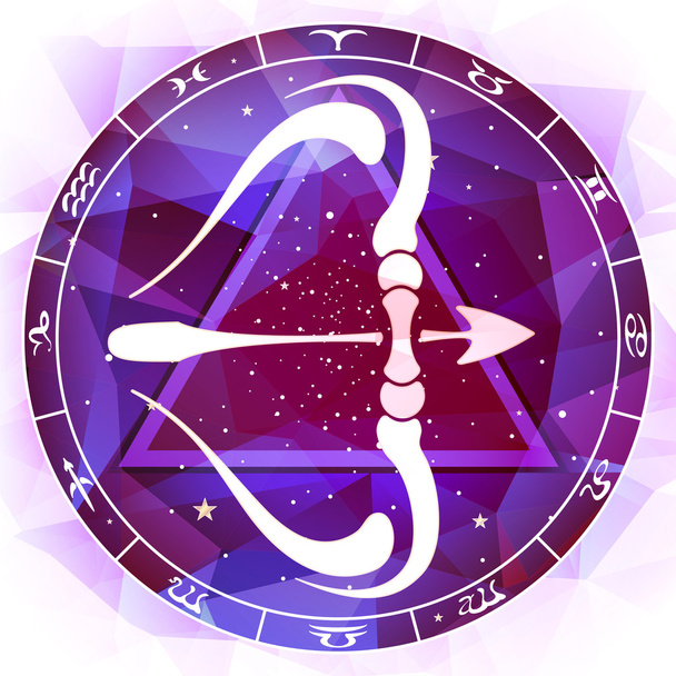 Sagittarius zodiac sign - Vector, Image