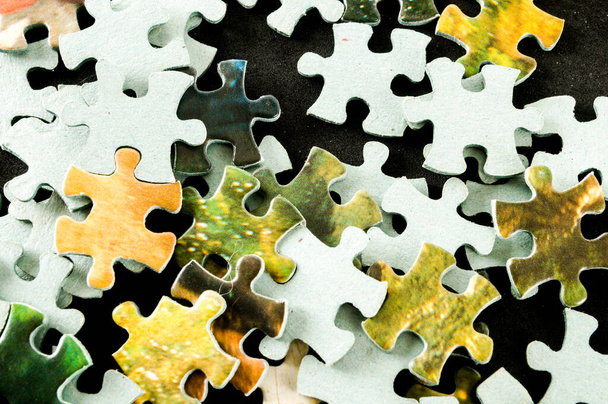 Foto van Jigsaw puzzel Achtergrond of textuur - Foto, afbeelding