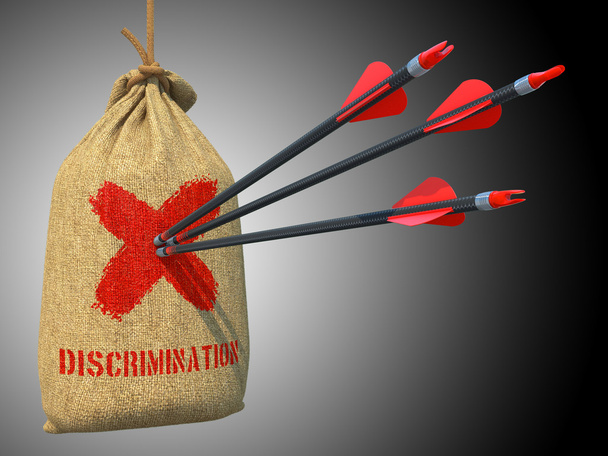 Discriminazione- Frecce colpito nel bersaglio rosso
. - Foto, immagini