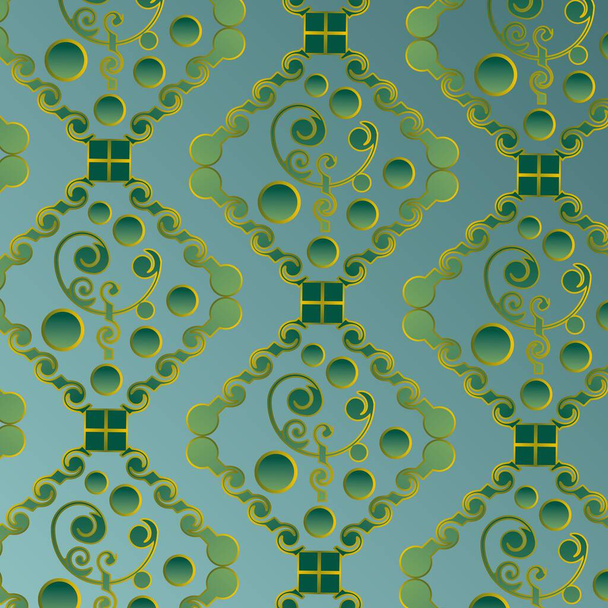 Green color textured abstract background - Vetor, Imagem