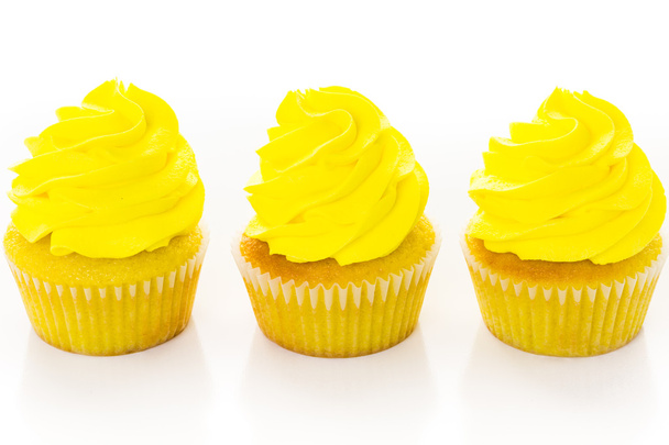 Cupcakes a világos színű cukormáz - Fotó, kép