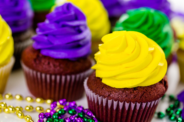 Cupcake mit heller Farbe Zuckerguss - Foto, Bild