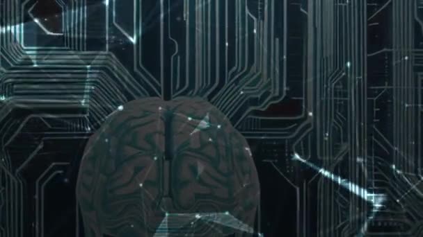 KI Gehirn Computer-Schnittstelle BCI - Filmmaterial, Video