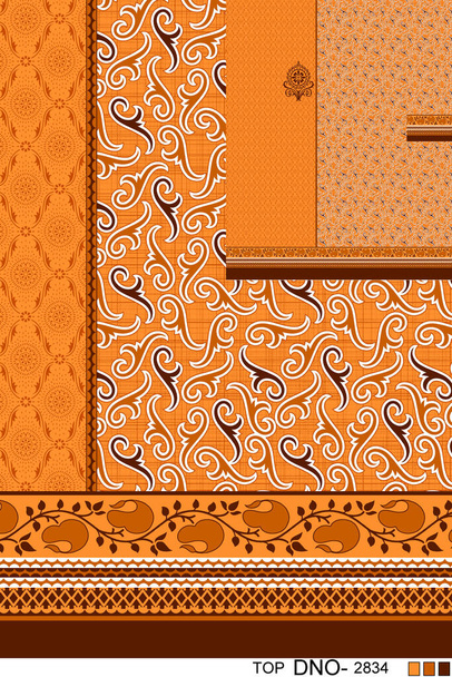 Illustration of seamless floral pattern,abstract seamless geometries pattern. illustration color for wallpaper design - Foto, Imagen