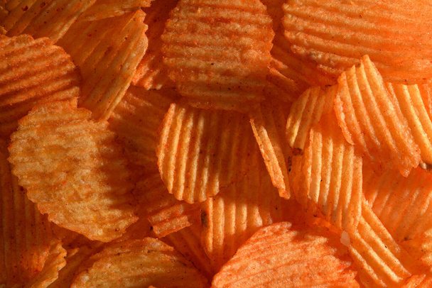 close-up of potato chips bright background - Photo, Image