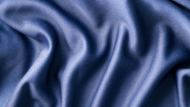 blue fabric cloth background texture - Foto, Imagem