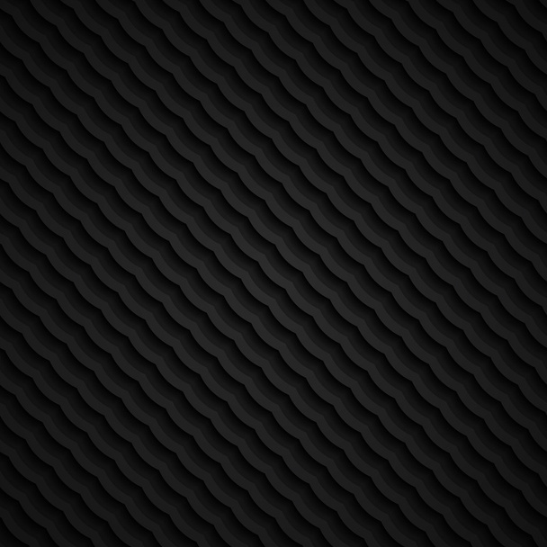 Modèle ondulé sans couture 3d noir
 - Vecteur, image