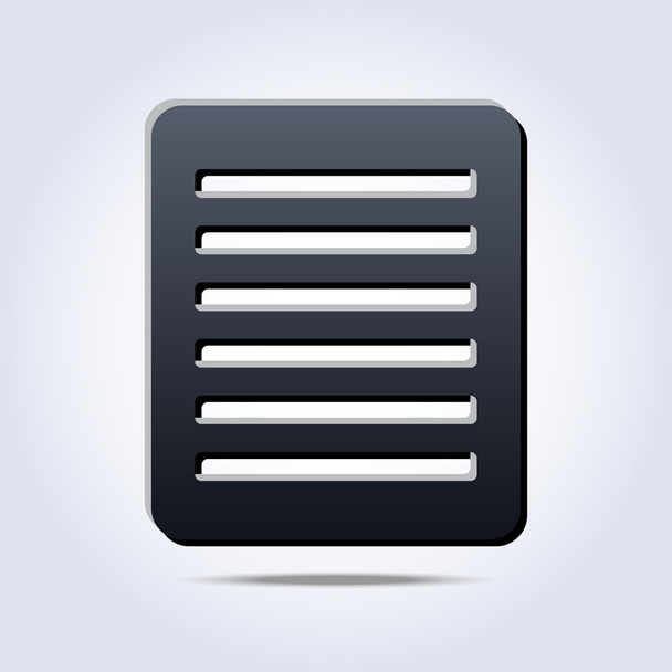 Lista gris con icono de texto
 - Vector, imagen