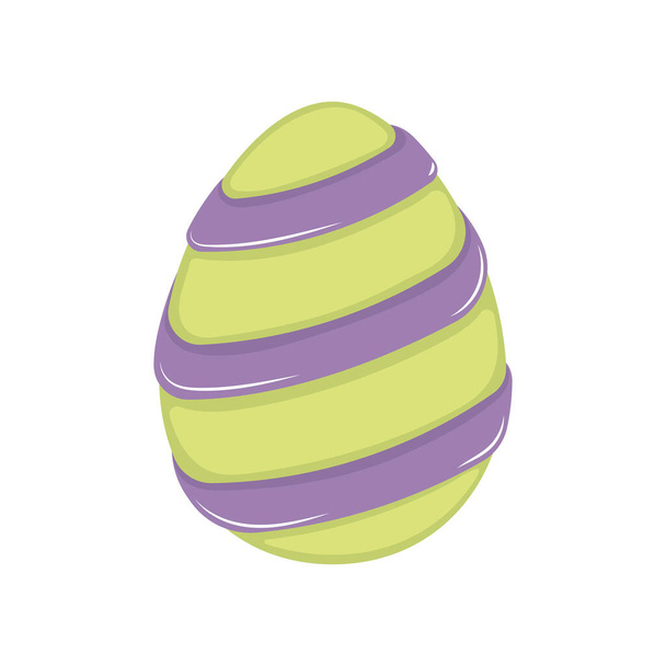 Isolated traditional decorated easter egg Vector illustration - ベクター画像