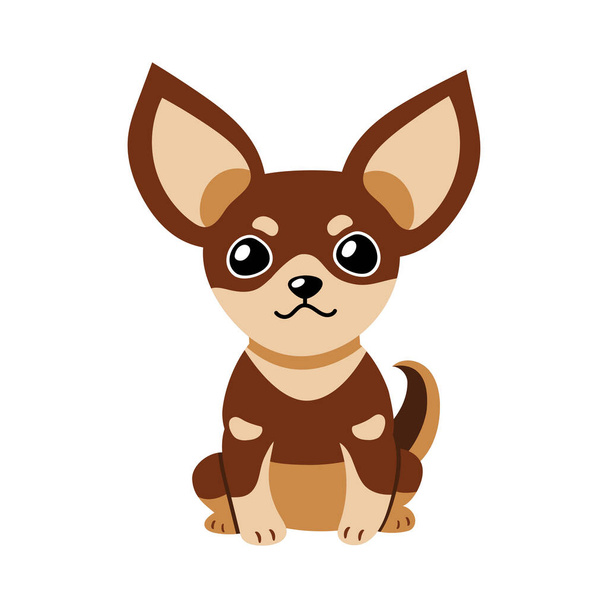 Vector cartoon character chihuahua dog for design. - Wektor, obraz