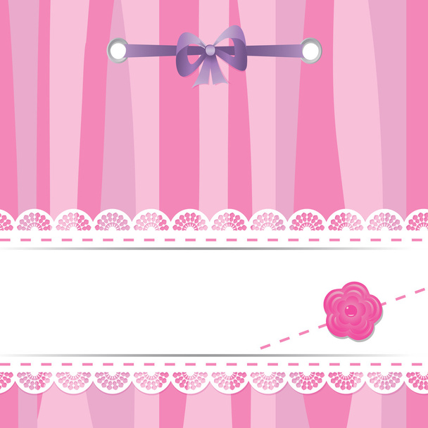 Greeting card or a baby shower - Vector, afbeelding