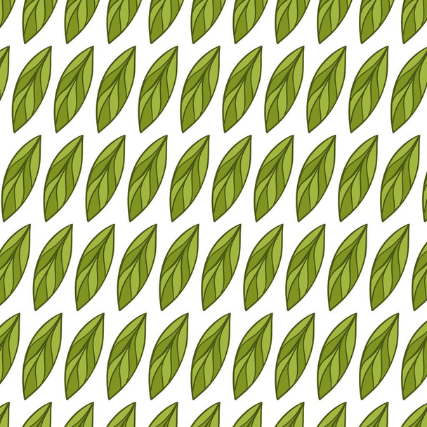 Illustrazione vettoriale per il vostro disegno. Schema. Set da giardino. foglie verdi - Vettoriali, immagini