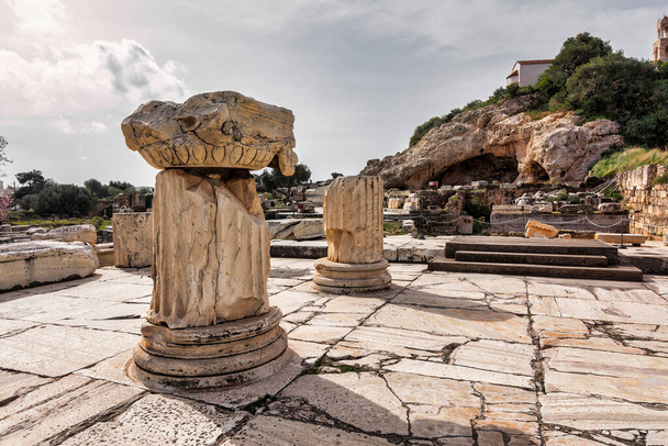 Ruínas no sítio arqueológico de Eleusis, Attica, Grécia. - Foto, Imagem
