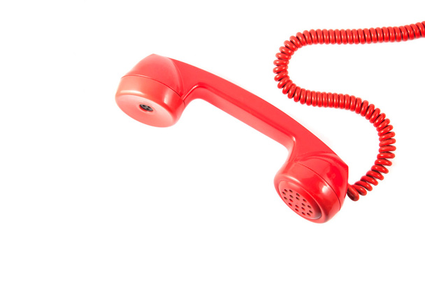 Teléfono rojo vintage
 - Foto, Imagen