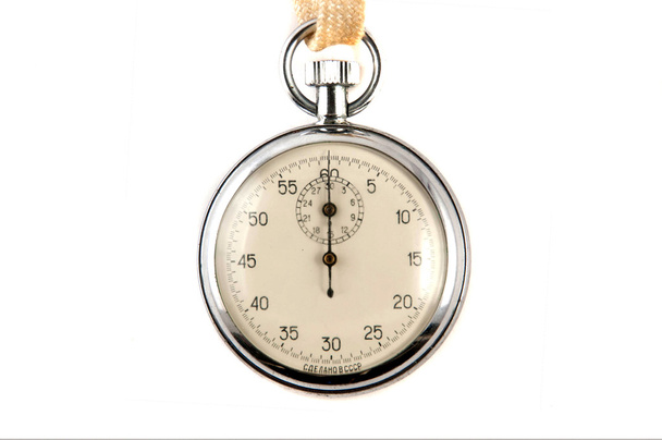 chronomètre sur fond blanc
 - Photo, image