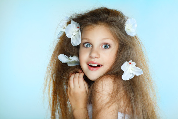 Portrait of beautiful little girl - Foto, immagini