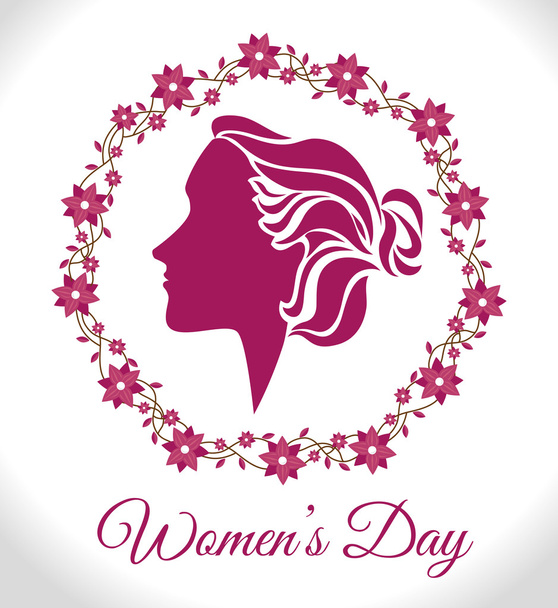 Womens dag kaart ontwerp - Vector, afbeelding