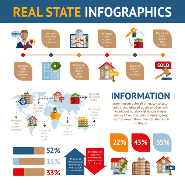 Real Estate Infographics - Vector, Image