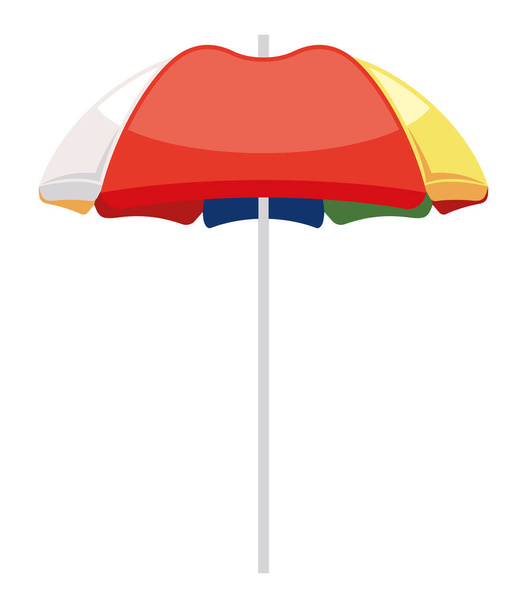 Paraguas de color para mayor seguridad sobre blanco - Vector, Imagen