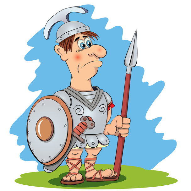 Roman warrior legionnaire - Вектор, зображення