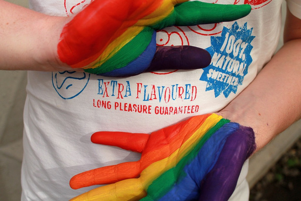 LGBT Rainbow ręce - Zdjęcie, obraz
