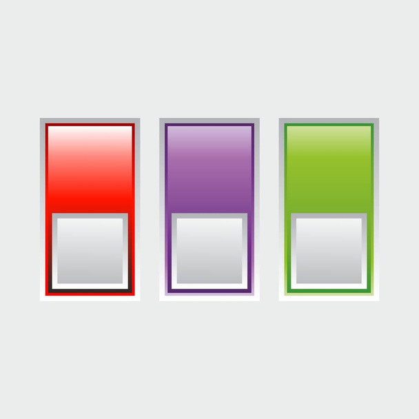Set of website buttons - Vector, Image