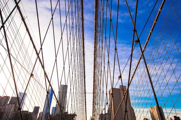 The Brooklyn bridge, New York City, USA - Fotó, kép