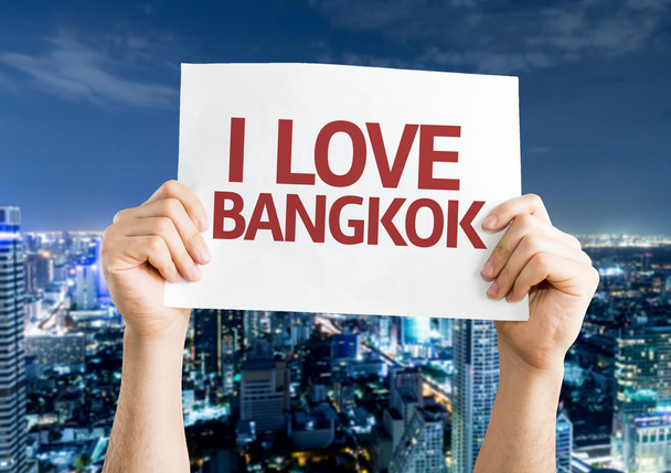 I Love Bangkok kaart - Foto, afbeelding