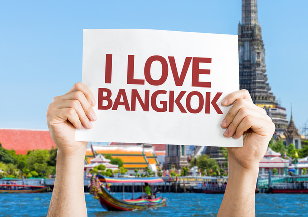 ich liebe bangkok karte - Foto, Bild