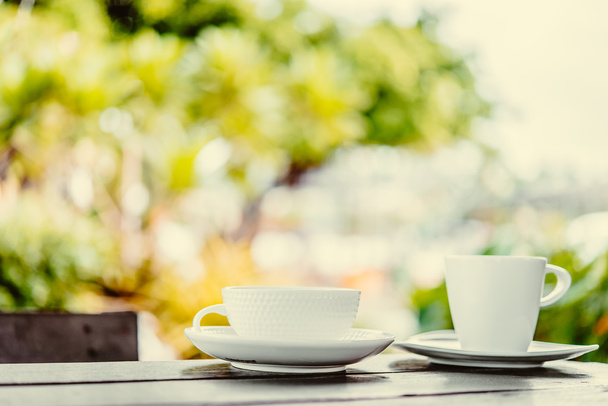 witte koffie cups - Foto, afbeelding