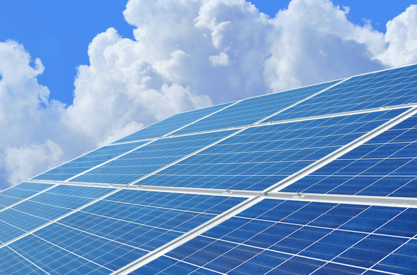 Solární energie pro elektrické obnovitelné energie ze slunce - Fotografie, Obrázek