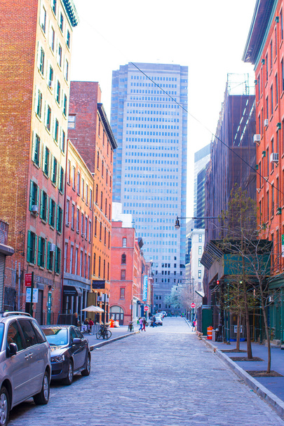 Вест-Виллидж в Нью-Йорке на Манхэттене
 - Фото, изображение