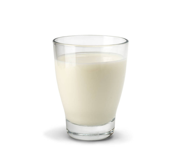 Glass of milk isolated on white background - Zdjęcie, obraz