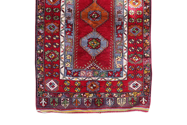 käsin kudotut, koristevilla Turkin matto - Valokuva, kuva