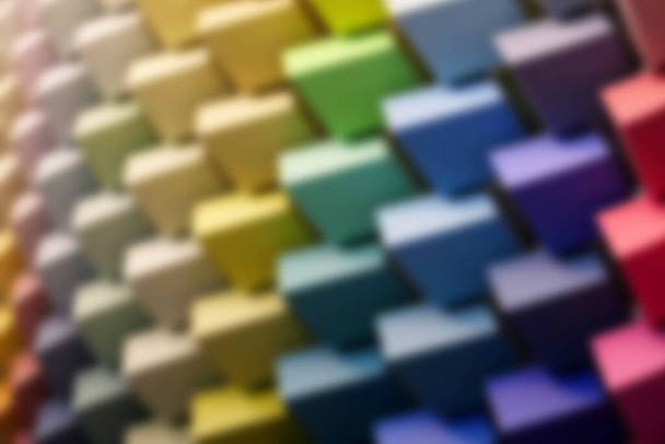 Cubes multicolores. Palette de couleurs et nuances, gamme de couleurs. Flou - Photo, image