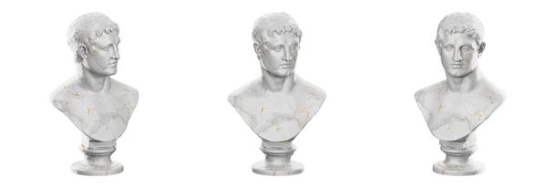 Estatua de Filadelfo Ptolomeo II en exquisito rende 3D - Foto, Imagen