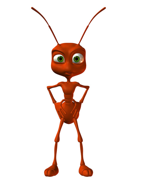 Pequena formiga vermelha
 - Foto, Imagem
