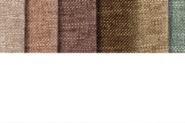 Різні зразки текстурованої тканини крупним планом
 - Фото, зображення