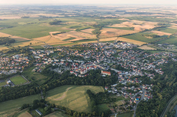 aerial view of the Otmuchow town in Poland - Zdjęcie, obraz