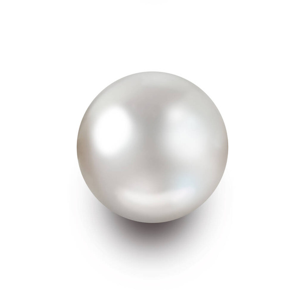 Perle isolée sur fond blanc
 - Photo, image