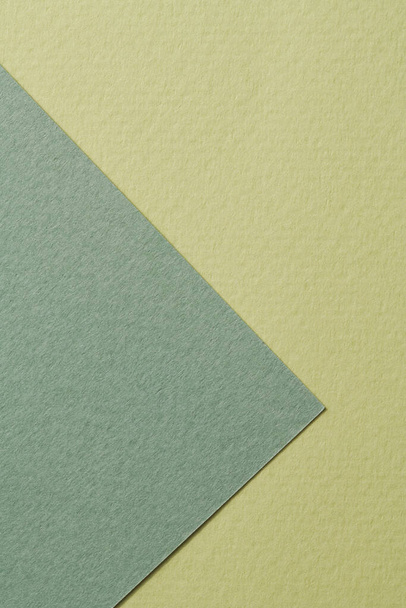 Rough kraft paper background, paper texture different shades of green. Mockup with copy space for text - Valokuva, kuva