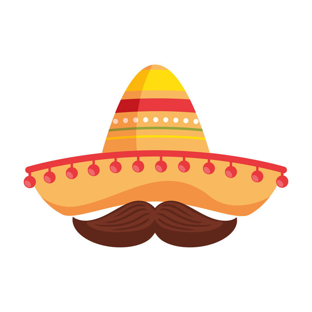 Celebration of Mexican culture cinco de mayo icon isolated - ベクター画像