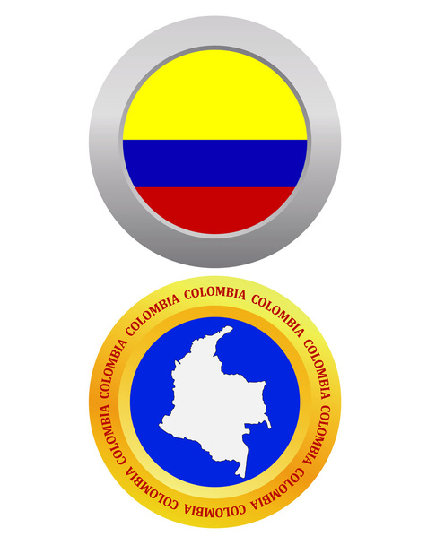 button as a symbol COLOMBIA - Vector, Image