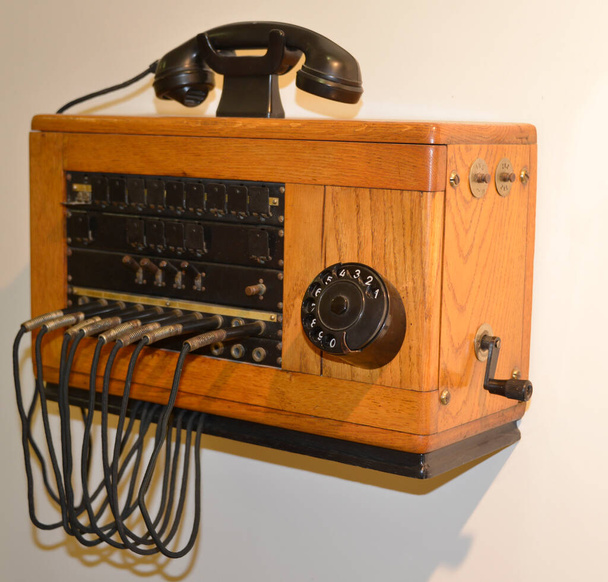 Old telephone exchange exponat - Photo, Image