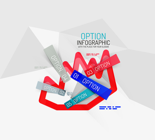 modern absztrakt üzleti geometriai infographics - Vektor, kép